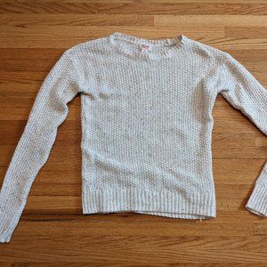 Mossimo Off-White Sweater with Colored Flecks